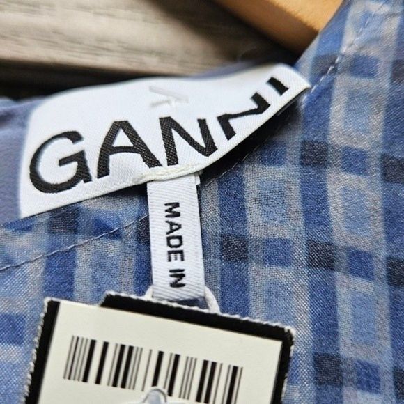 GANNI Organza Boho Mini Dress - Picture 10 of 16